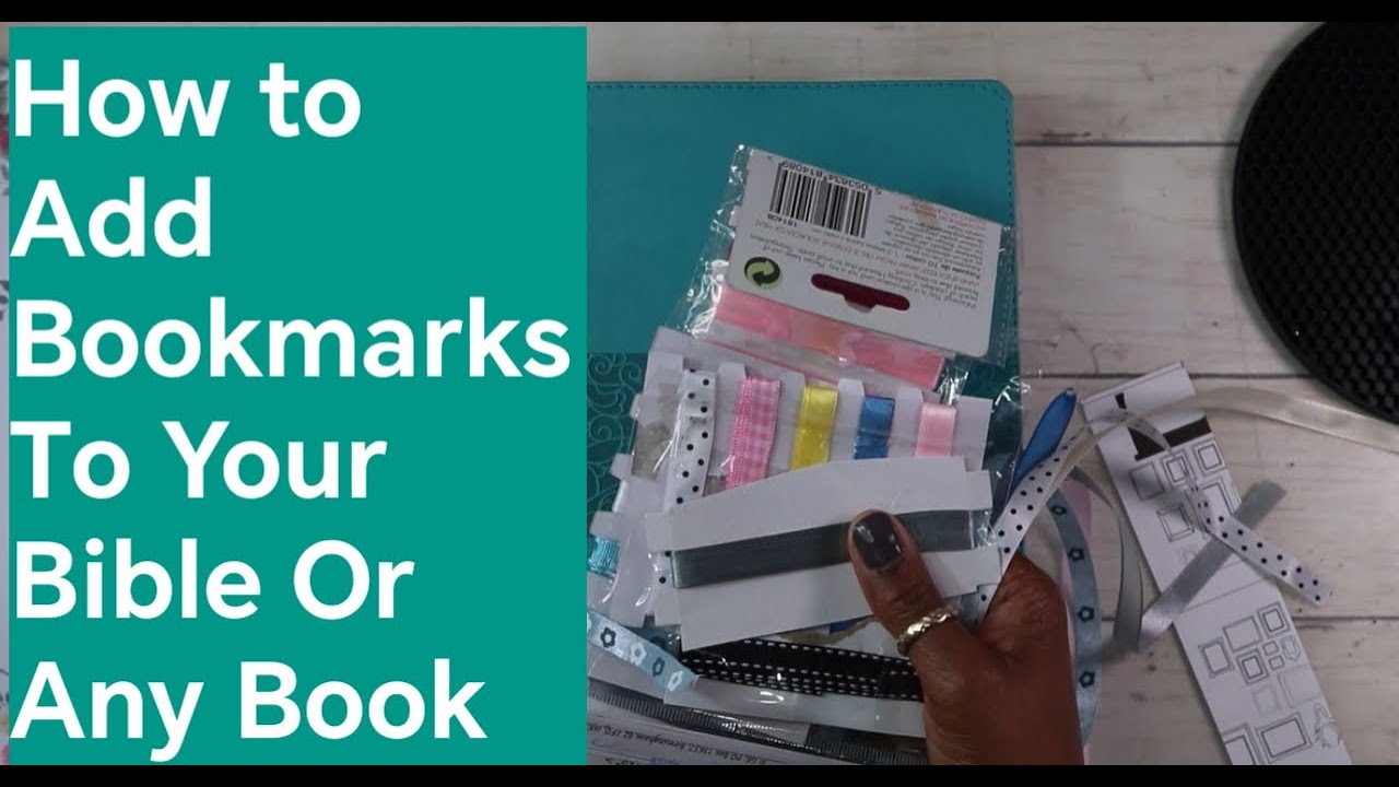 How To Add Bookmark Ribbons To Your Bible Or Any Book #artsandcrafts # ...