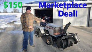 My $150 Craftsman Tractor with Snowblower!