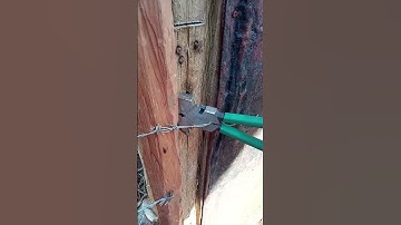 This is how to tension wire fence using fencing pliers #fencing #pliers #fencingwork #shorts
