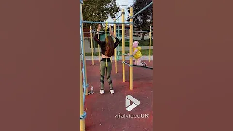 Pullup with elastic band goes wrong || Viral Video UK