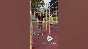 Pullup with elastic band goes wrong || Viral Video UK