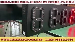 DIGITAL CLOCK MODEL: CK-806AF-MT-FULL-OUTDOOR, PC: 240515