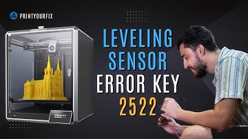 PART 2 Creality K1 Max error key 2522 Leveling sensor data transmision anomaly repair solutions