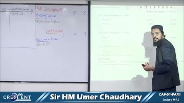 CAF 01 FAR1 Sir Umer Lecture 9 A1 Online Free | Crescent College | CA Pakistan Platform