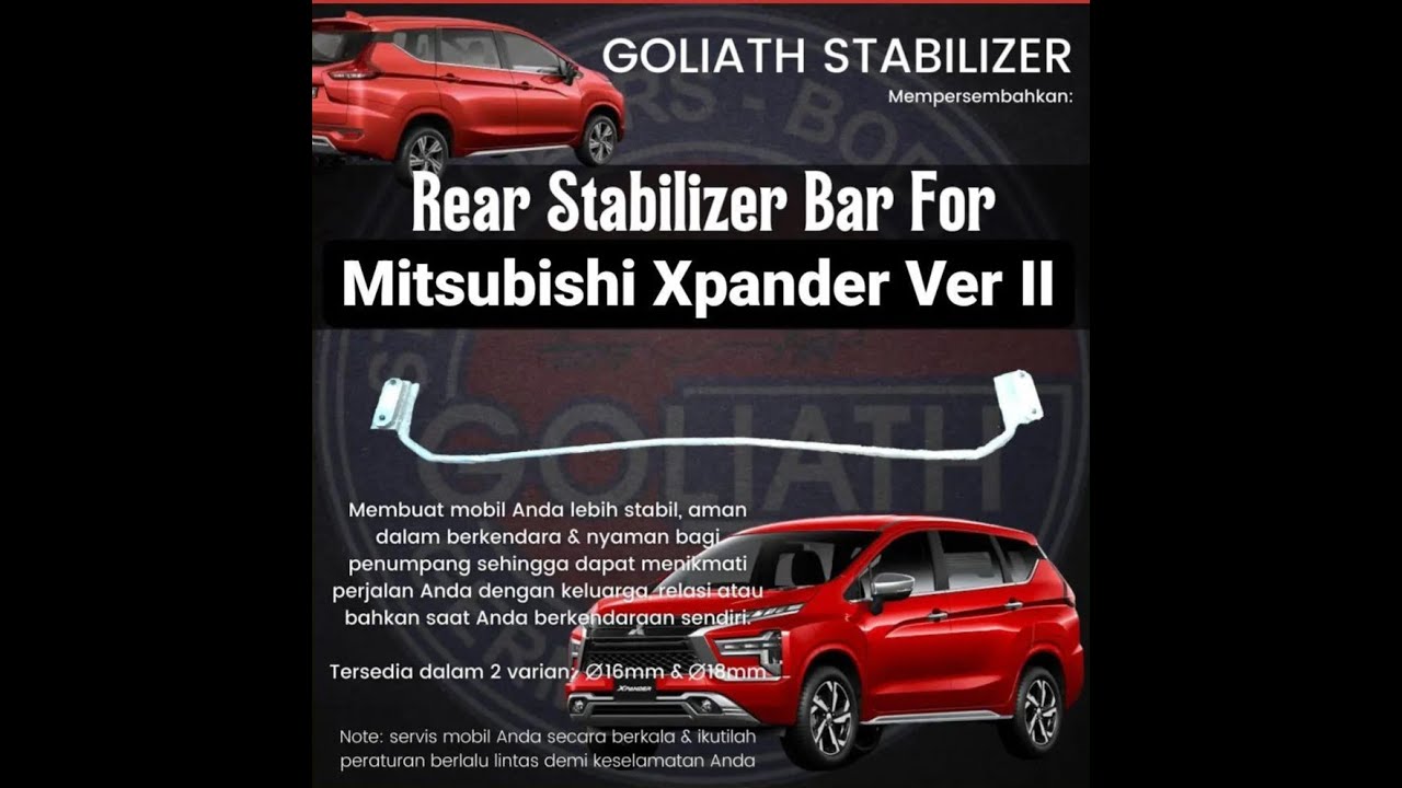 Rear Stabilizer Xpander 2022 Lebih Stabil & Nyaman Salam Team No