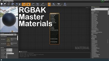 Unreal Engine RGBAK Master Materials