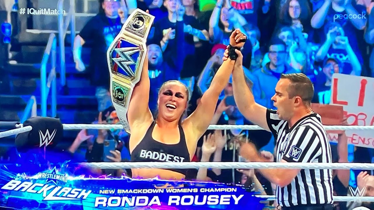 Ronda Rousey Win Smackdown Women's Championship At Wrestlemania
