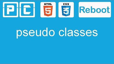 HTML5 and CSS3 beginners tutorial 24 - pseudo classes