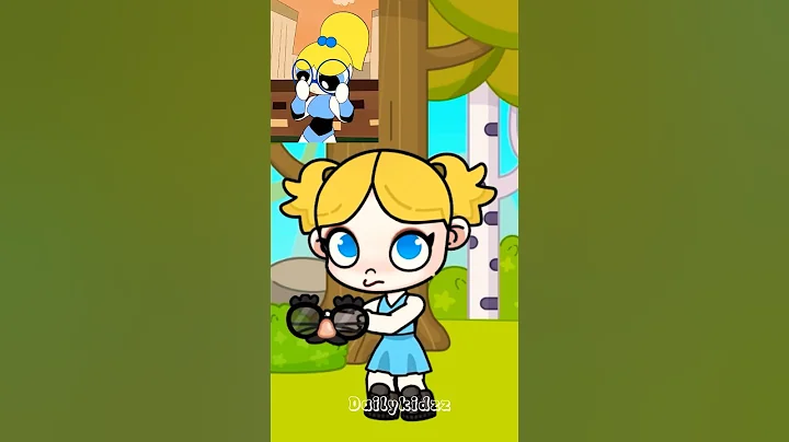 Bubbles put your glasses on 😂 #avatarworld #shorts #dailykidzz #viral #powerpuffgirls