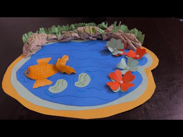 Pond Paper Project How To Make A Paper Fish Pond