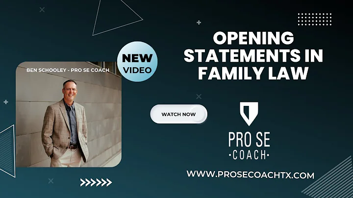 Opening Statements in Texas Family Law