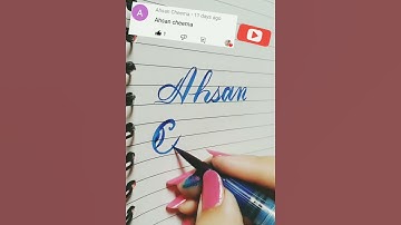 How to write best name in stylish cursive calligraphy design #best #style #shorts #viral