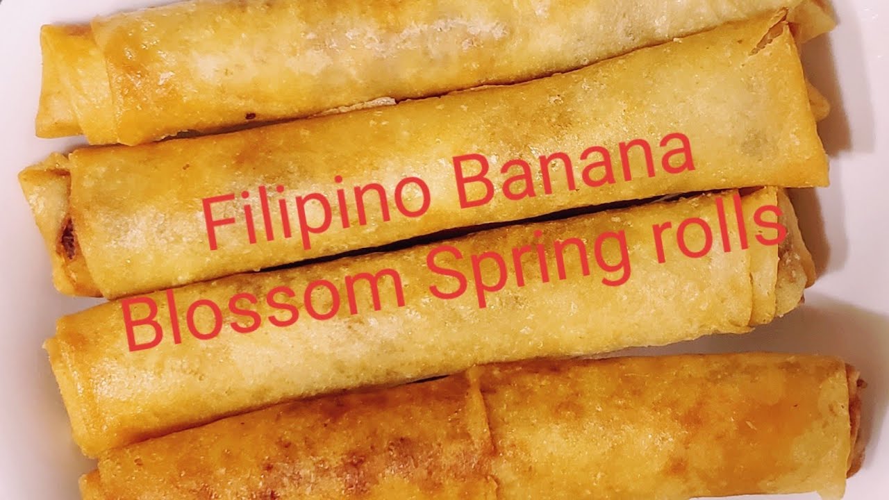 Crispy Banana Heart Lumpia Puso ng Saging Lumpia Faye O'Dell YouTube