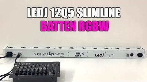 LEDJ 12Q5 Slimline Batten RGBW DMX channel demo