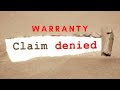 Warranty Claim Denied.  Dealership Vehicle Service.