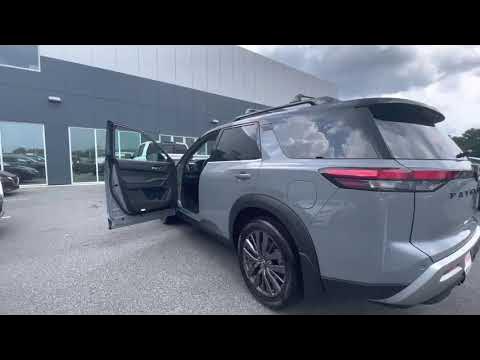 2022 Nissan Pathfinder SL 4WD Boulder Gray at Mike Rezi Nissan - YouTube