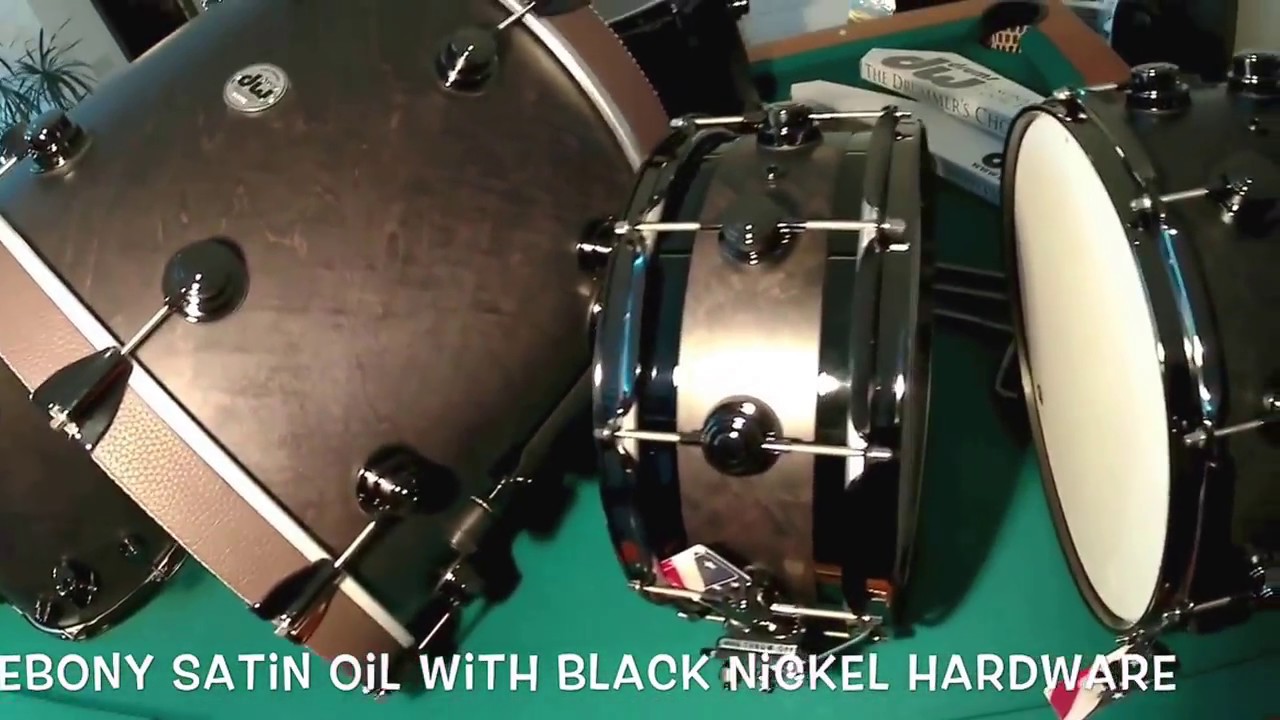DW Drums Collector's series Unboxing Pure Maple Ebony Satin Oil with Black Nickel Hardware