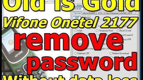 Old is Gold GSM Aladdin Key v2 1.42 VIFONE ONETEL 2177 remove password Without data loss