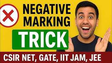 Negative marking trick  for all comparative examination csir net gate iit jam jee neet vyapam psc 