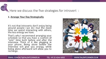 5 INTERVIEW STRATEGIES FOR INTROVERT