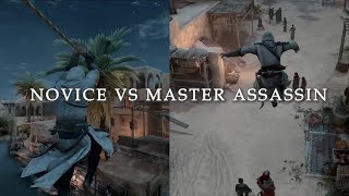 What a Skilled Assassin in AC Mirage Looks Like [Novice vs Master Assassin Basim]