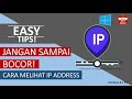 Cara mengetahui alamat IP laptop/komputer pada koneksi Wifi dan Lan | How to show IP address.