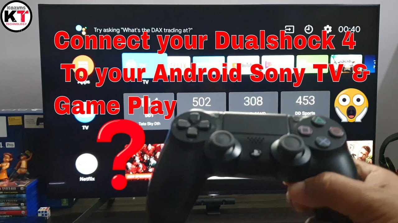 How to Connect your Dualshock 4 to your Android Sony TV Or Any Android TV  in Hindi India 2020🔥🎮 - YouTube
