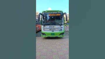 MSRTC New Shivai - E Bus Borivali Nashik At Borivali Depot #shorts