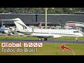 Todos os Bombardier Global 6000 do Brasil