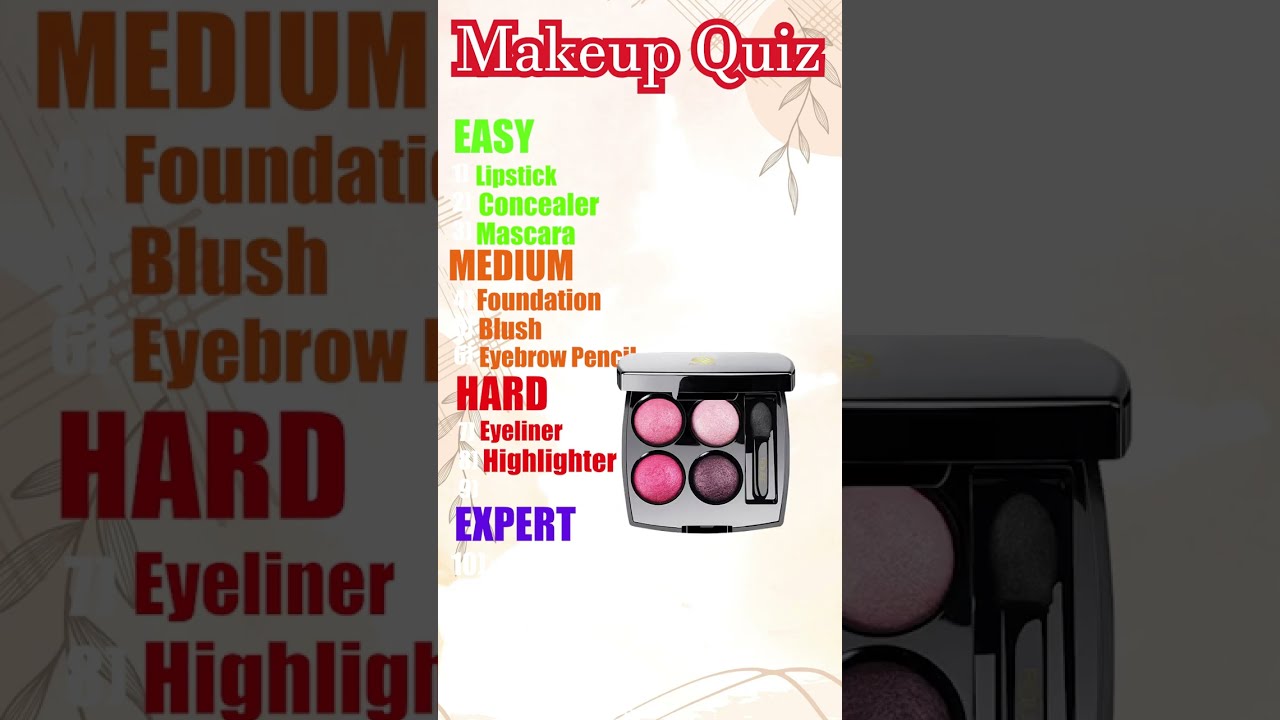 Can You Guess These Makeup Items By Close Up Beauty Quiz Challenge