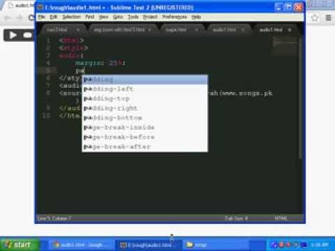 How to make a simple audio player in html - YouTube