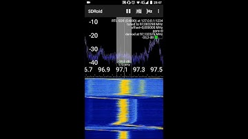 SDRoid with RTL-SDR Elonics E4000 dongle