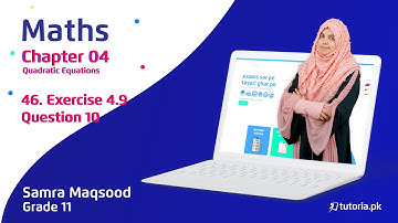 Maths Class 11 | Chapter 4 | Topic 46 | Exercise 4.9 | Question 10 | in urdu | tutoria.pk