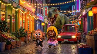 giant dinosaur rescue brave city adventure kids story 3d