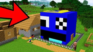 Construí BASE SEGURA para o AZUL BABÃO no Minecraft!