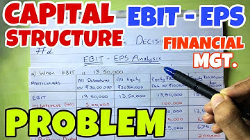 #2 EBIT - EPS Analysis (Earning Per Share) - Financial Management ~ B.COM / BBA / CMA