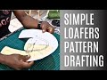 SIMPLE LOAFERS PATTERN DRAFTING #diy #handmade #viral 