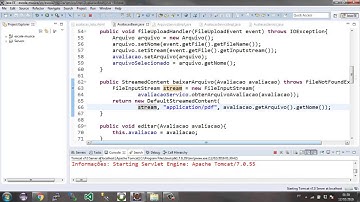Projeto com Primefaces, Spring, Hibernate - Aula 95 - Download de Arquivos