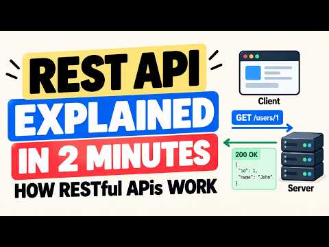 REST API Explained: Resources, HTTP Methods, Status Codes & Statelessness