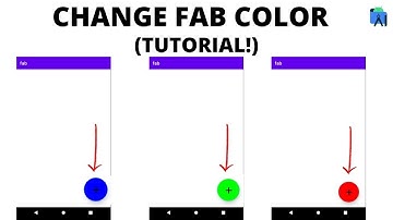 Android floating action button how to change color (tutorial)