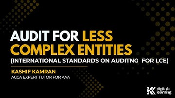 Audit of less complex entities (LCE)