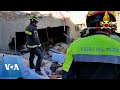 Rescue Dogs Search Rubble of Collapsed Sicily Apartment