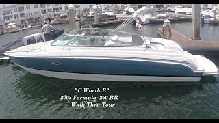 Formula 260 Bow Rider 'C Worth E' Part II Walk Around Tour by South MountinYachts