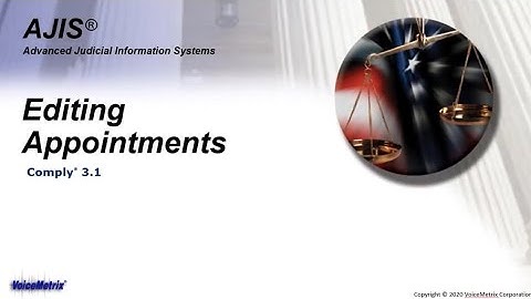 Comply 3 1 Editing Appointments NEW