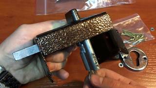 Замок накладной Тандем ЗН-1 (1 риг) / The Tandem lock bill ZN-1 (1 rig) / Замки накладные видео Накладные замки