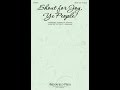 SHOUT FOR JOY YE PEOPLE SATB Choir Joseph M Martin And Victor C Johnson