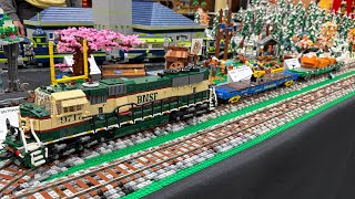 LEGO BNSF Locomotive, Brick Separator Flat Car, And More - BrickCon 2026
