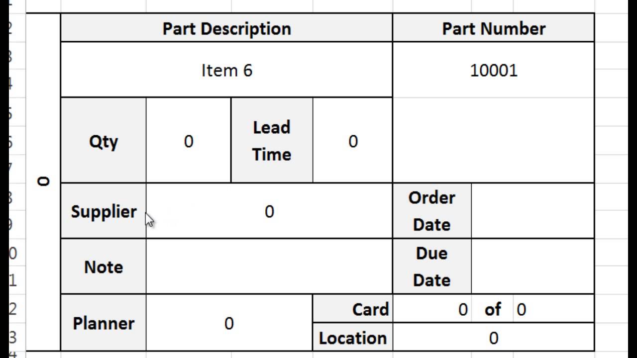 kanban card generator Pertaining To Kanban Card Template