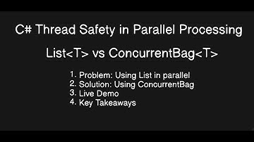 Why List Fails in Parallel.ForEachAsync | C# Thread Safety Explained
