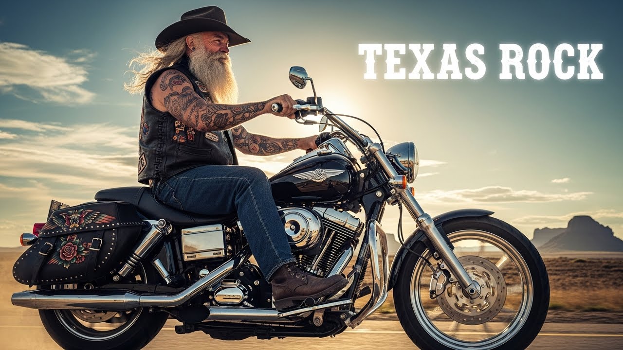 Texas Outlaw Riders Rock – Rebel Biker Anthems & Whiskey Blues Flames